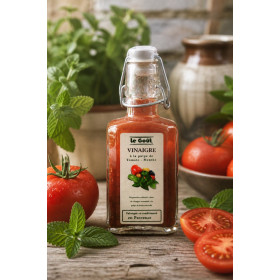 Vinaigre à la pulpe de Tomate et Menthe