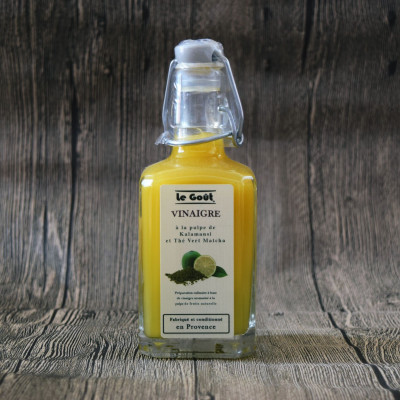 Vinaigre à la pulpe de Kalamansi et thé vert Matcha